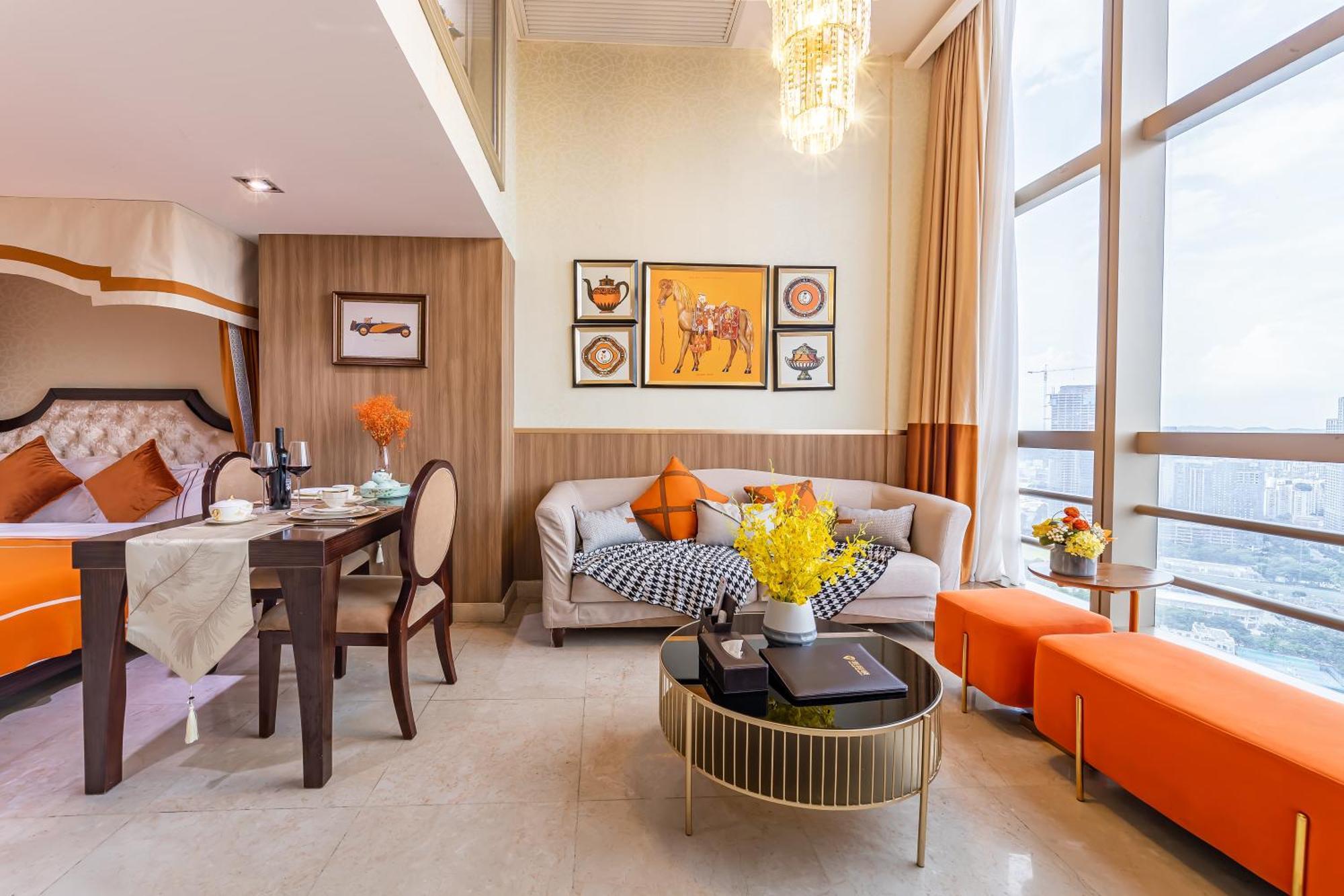 Waifiden Guangzhou Grand View Golden Palace Apartment - Free Shuttle Bus During The Canton Fair Exteriör bild
