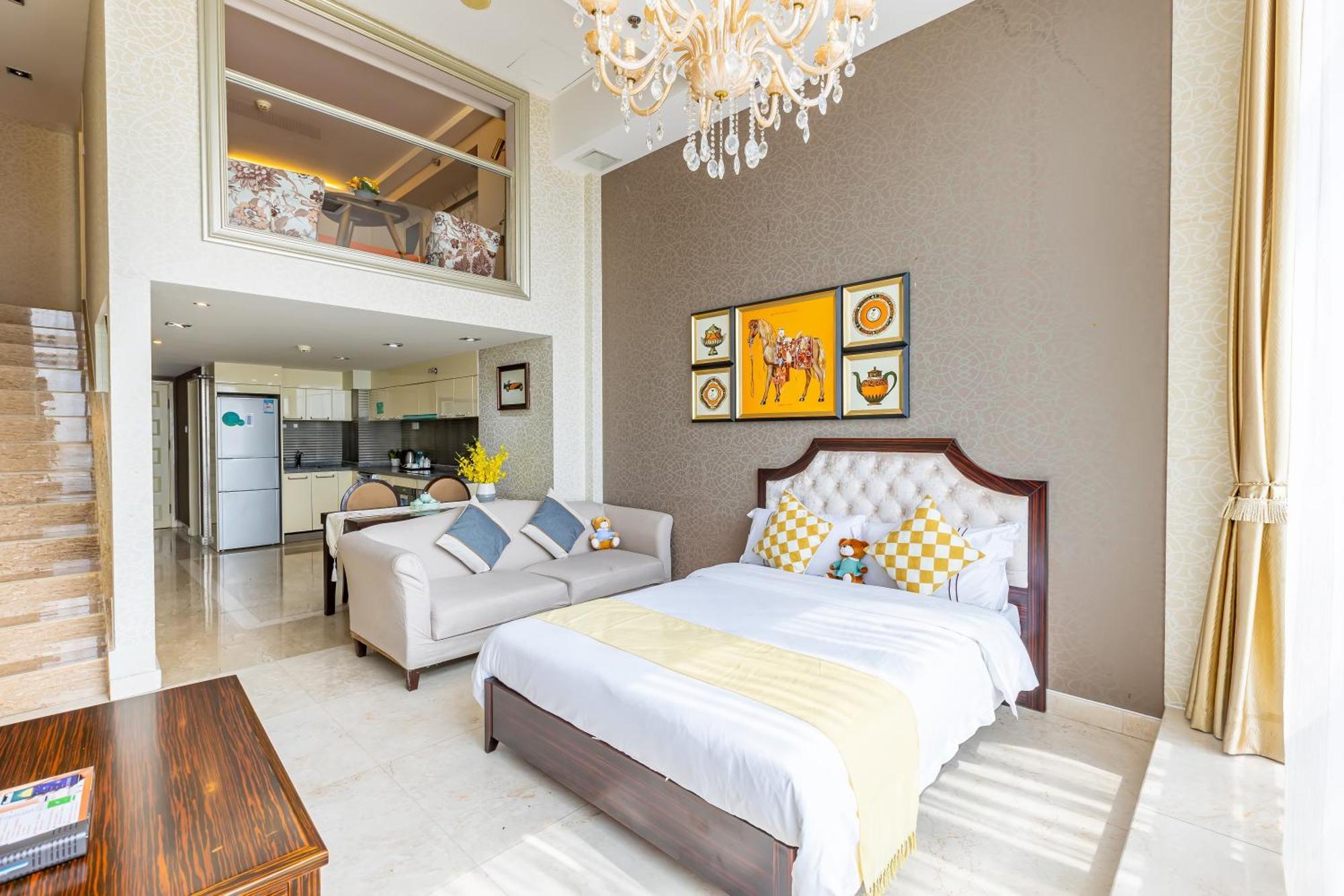 Waifiden Guangzhou Grand View Golden Palace Apartment - Free Shuttle Bus During The Canton Fair Rum bild