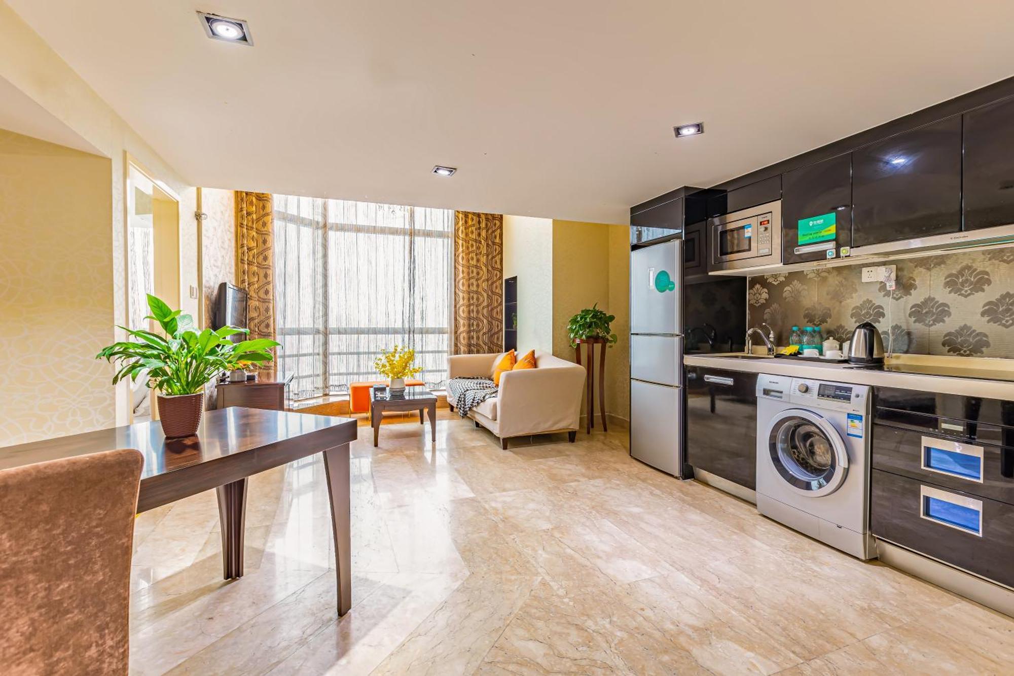 Waifiden Guangzhou Grand View Golden Palace Apartment - Free Shuttle Bus During The Canton Fair Rum bild